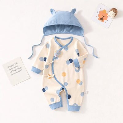 Baby Doll Romper Set with Matching Hat - chimidoll