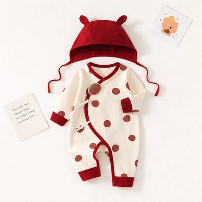 Baby Doll Romper Set with Matching Hat - chimidoll
