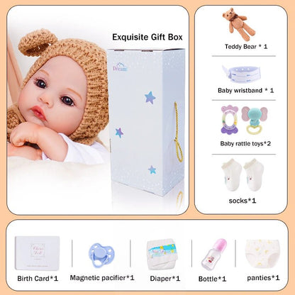 Skyler - Lifelike Reborn Baby Doll (20") | Authentic Reborn beautiful reborn baby dolls | chimidoll