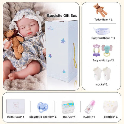 Evelyn - Lifelike Sleeping Reborn Baby Doll (18") chimidoll