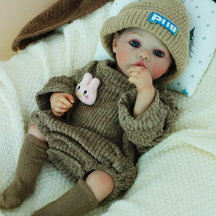reborn baby doll | baby dolls | realistic baby dolls | baby dolls that look real | handcrafted details | soft vinyl | poseable | weighted body | true-to-life painting
