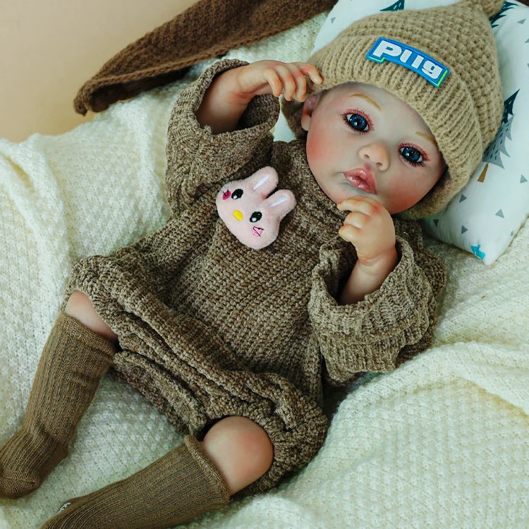 reborn baby doll | baby dolls | realistic baby dolls | baby dolls that look real | handcrafted details | soft vinyl | poseable | weighted body | true-to-life painting