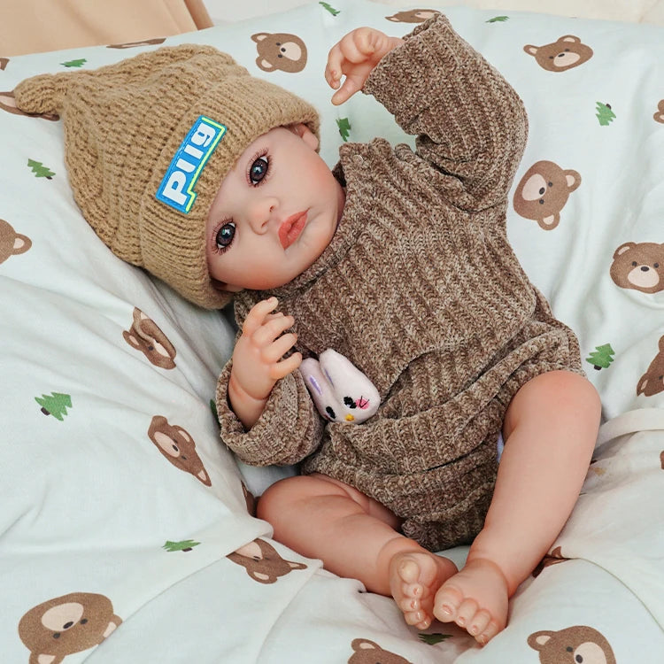 reborn baby doll | baby dolls | realistic baby dolls | baby dolls that look real | handcrafted details | soft vinyl | poseable | weighted body | true-to-life painting