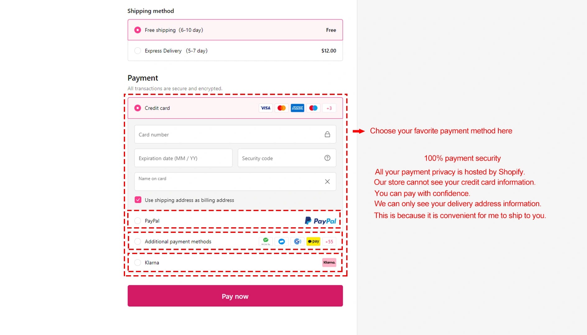 Checkout Page Payment Tutorial