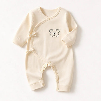 Bear Print Baby Doll Romper - chimidoll