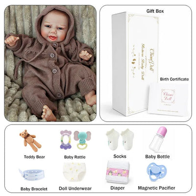 Charlie 18" Lifelike Reborn Baby Doll - chimidoll