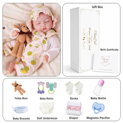 Clementine - Lifelike Sleeping Reborn Baby Doll (18") - chimidoll
