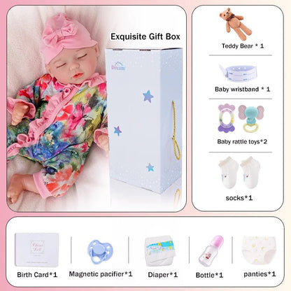 Lily - Lifelike Sleeping Reborn Baby Doll (18") chimidoll