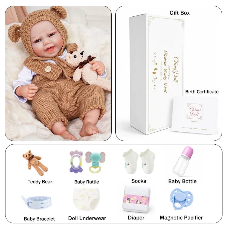 Emery 20" Lifelike Reborn Baby Doll - chimidoll