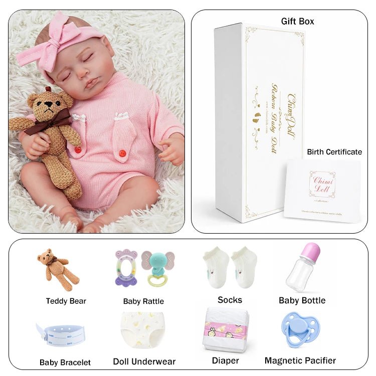 Emmie 20" Lifelike Reborn Baby Doll - chimidoll