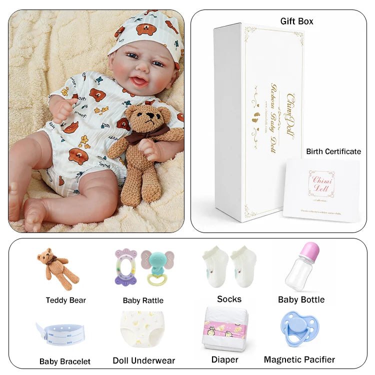 Ethan 18" Lifelike Reborn Baby Doll - chimidoll