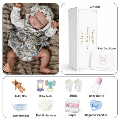 Evelyn 18" Lifelike Reborn Baby Doll - chimidoll