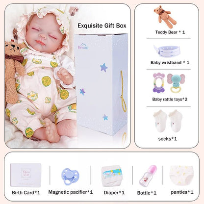 Daisy - Lifelike Sleeping Reborn Baby Doll (18") chimidoll