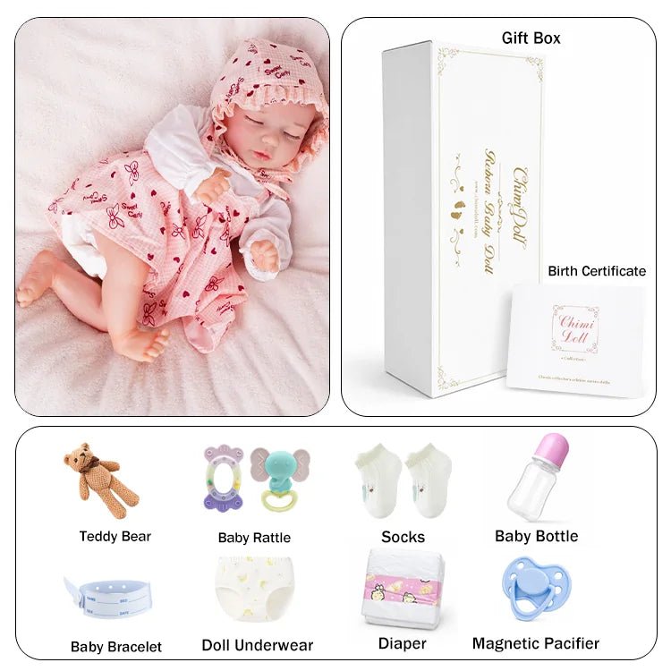 Grace - Lifelike Sleeping Reborn Baby Doll (18") - chimidoll