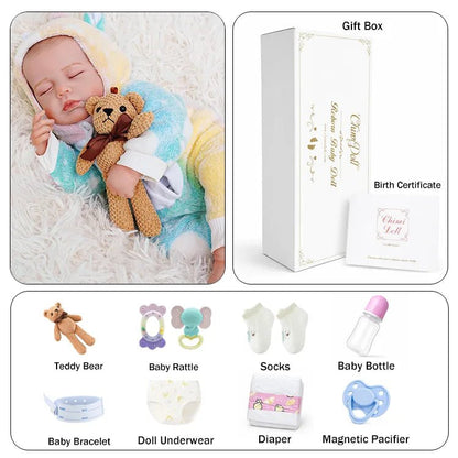 Hollis - Lifelike Sleeping Reborn Baby Doll (20") - chimidoll