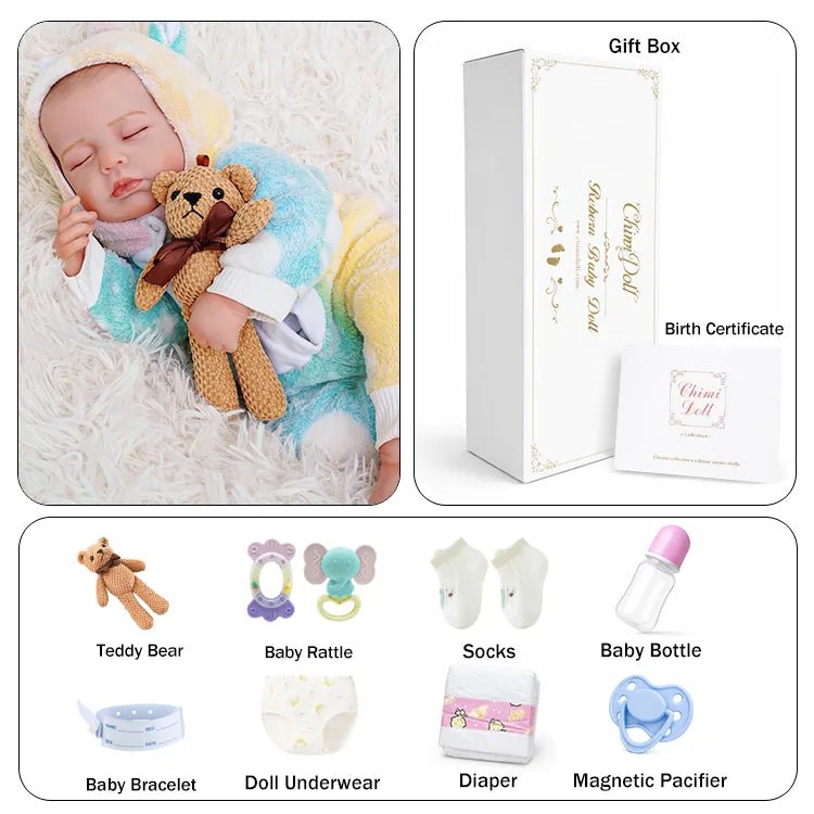 Hollis - Lifelike Sleeping Reborn Baby Doll (20") - chimidoll