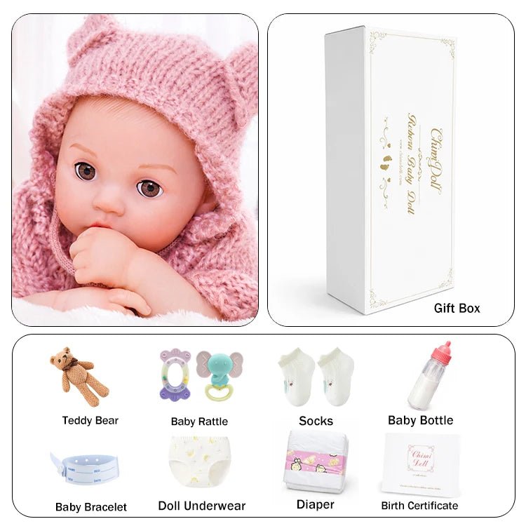 Interactive Baby Doll – Moves Face & Makes Real Baby Sounds - chimidoll