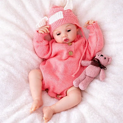 Interactive Baby Doll – Moves Face While Feeding - chimidoll