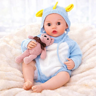 Interactive Baby Doll – Moves Face While Feeding - chimidoll
