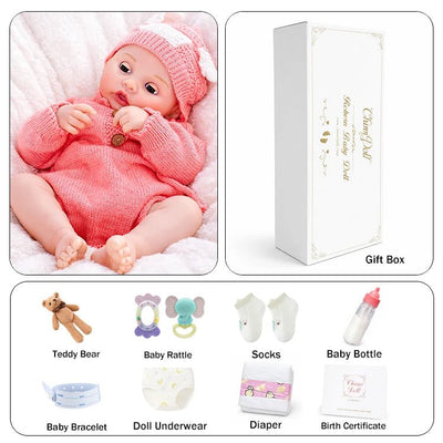 Interactive Baby Doll – Moves Face While Feeding - chimidoll