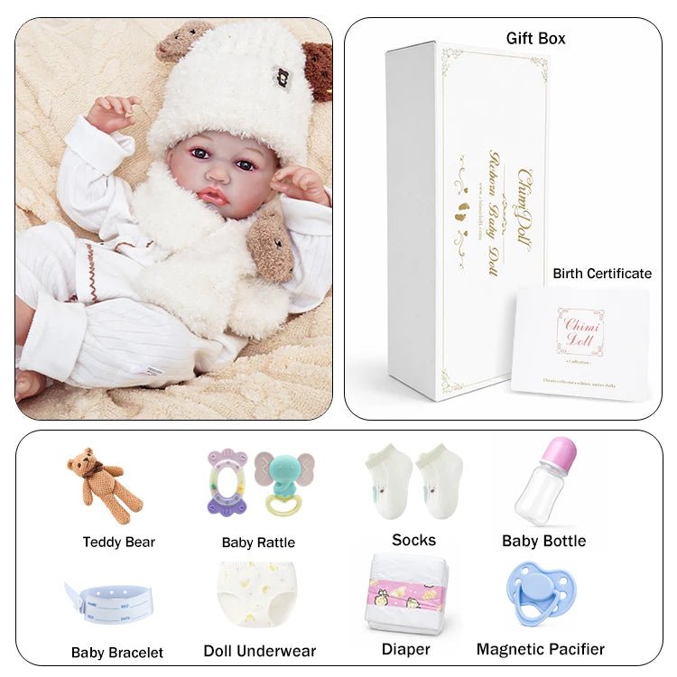 Isabella 20" Lifelike Reborn Baby Doll - chimidoll