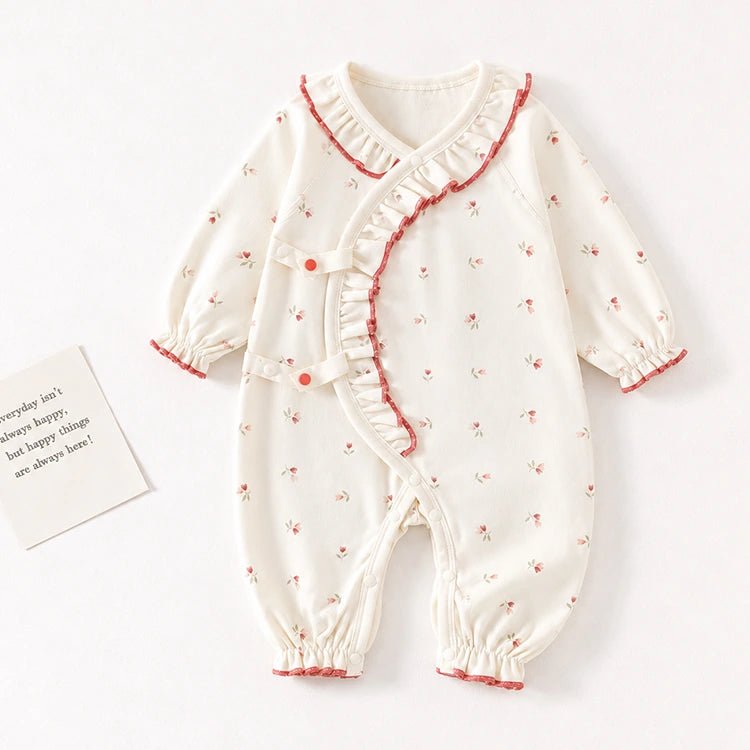 Ivory Floral Romper - chimidoll