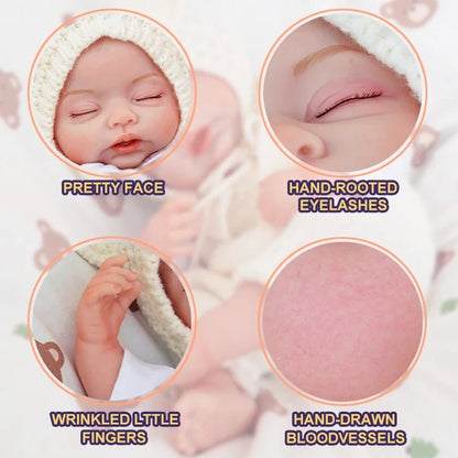 Maisie - Lifelike Sleeping Reborn Baby Doll (20") - Authentic Reborn beautiful reborn baby dolls - chimidoll