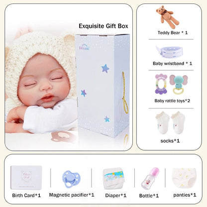 Maisie - Lifelike Sleeping Reborn Baby Doll (20") - Authentic Reborn beautiful reborn baby dolls - chimidoll
