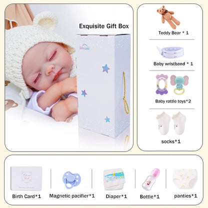 Lilyana - Lifelike Sleeping Reborn Baby Doll (20") - Authentic Reborn beautiful reborn baby dolls - chimidoll