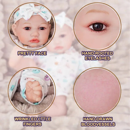 Olivia - Lifelike Reborn Baby Doll (18") - Authentic Reborn beautiful reborn baby dolls - chimidoll