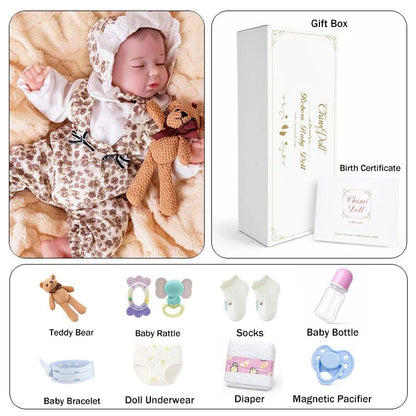 Lifelike Sleeping Reborn Baby Doll (18") - chimidoll