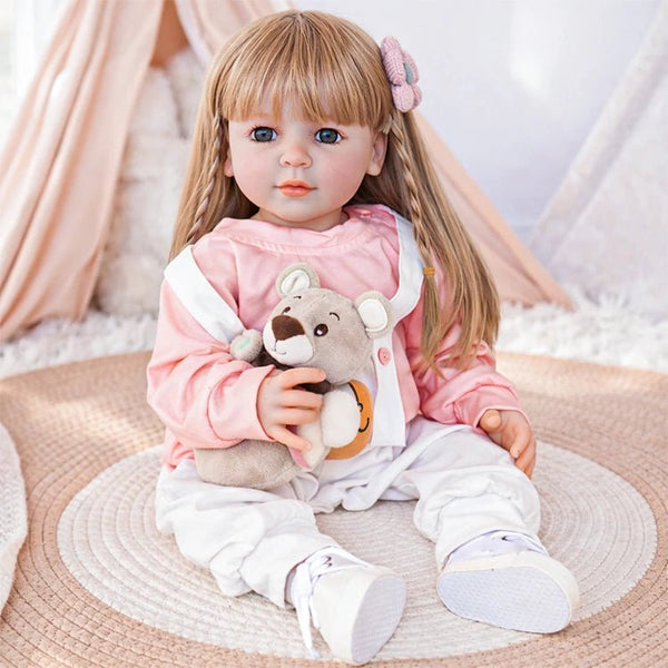 Cute Pink Suspender Set Reborn Toddler Doll – chimidoll