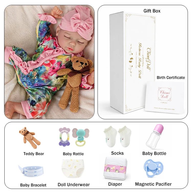 Lily 18" Lifelike Reborn Baby Doll - chimidoll