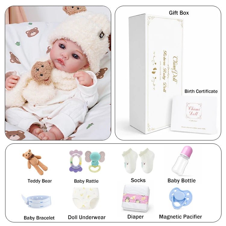 Milo 20" Lifelike Reborn Baby Doll - chimidoll