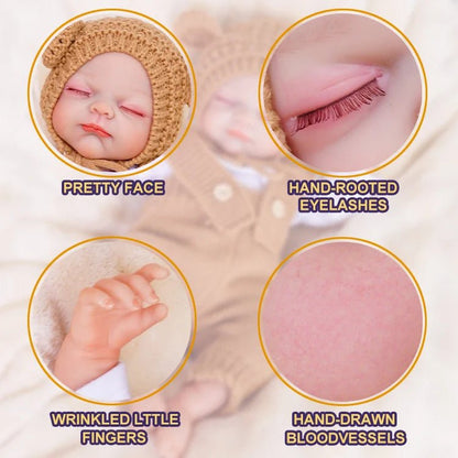 Rowan - Lifelike Sleeping Reborn Baby Doll (20") | Authentic Reborn beautiful reborn baby dolls | chimidoll