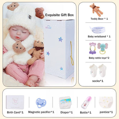 Isla - Lifelike Sleeping Reborn Baby Doll (20") - Authentic Reborn beautiful reborn baby dolls - chimidoll