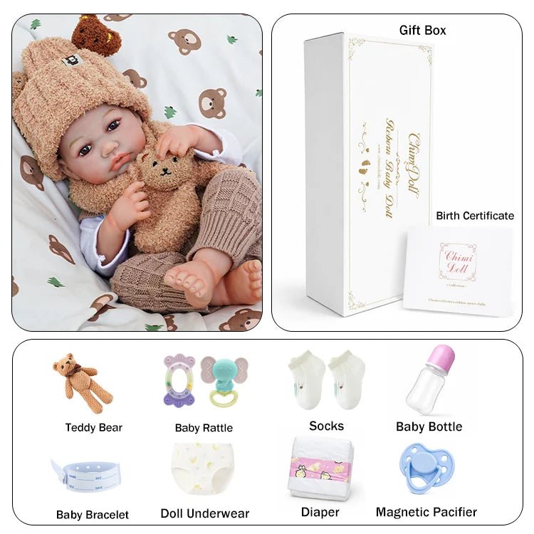 Oliver 20" Lifelike Reborn Baby Doll - chimidoll