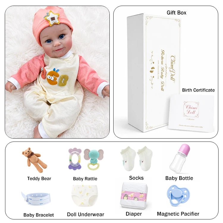 Pip 20" Lifelike Reborn Baby Doll - chimidoll