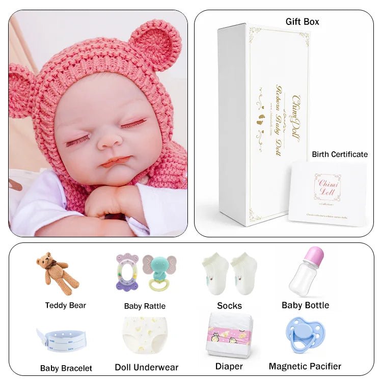 Poppy - Lifelike Sleeping Reborn Baby Doll (20") - chimidoll