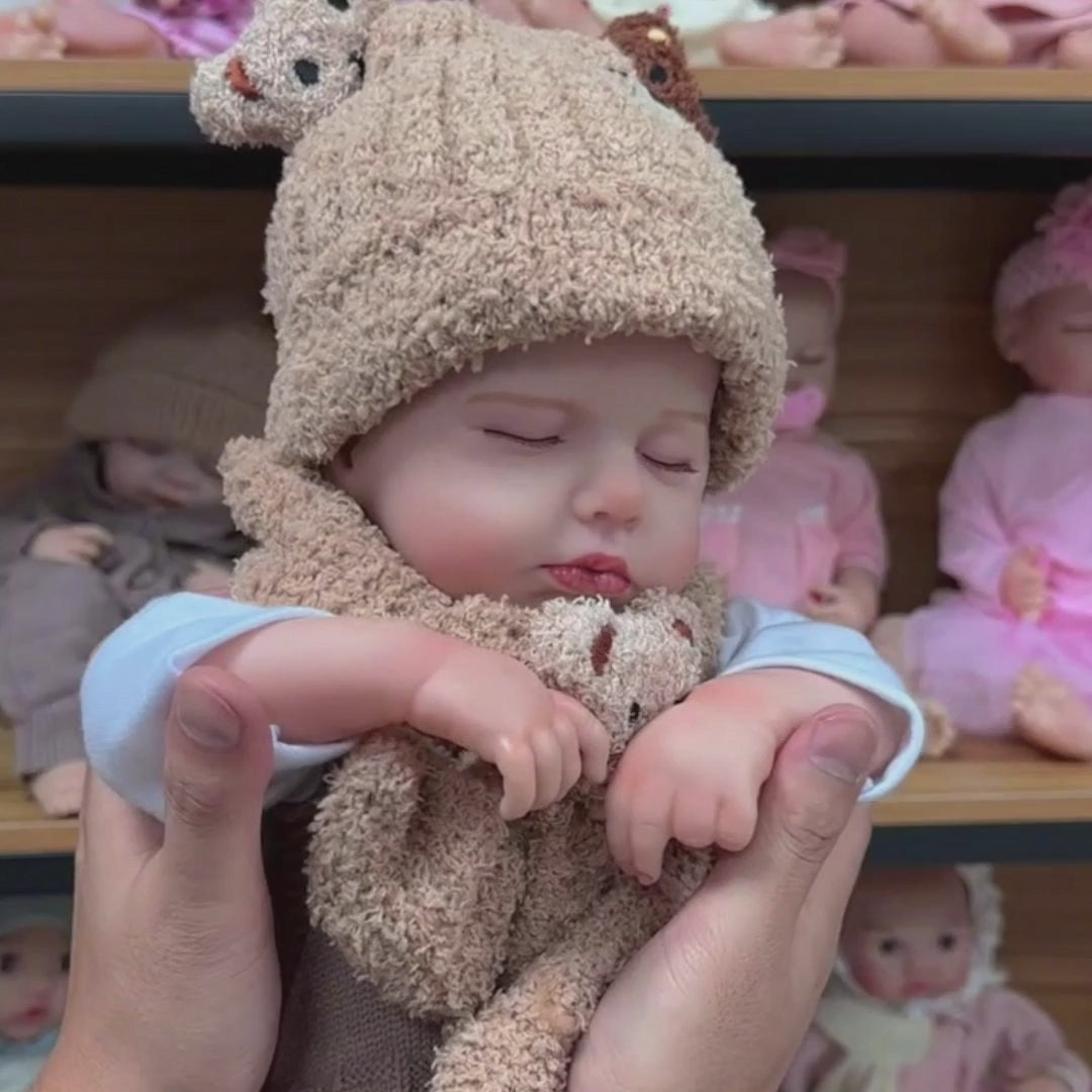 Load video: Finn 20" Lifelike Reborn Baby Doll