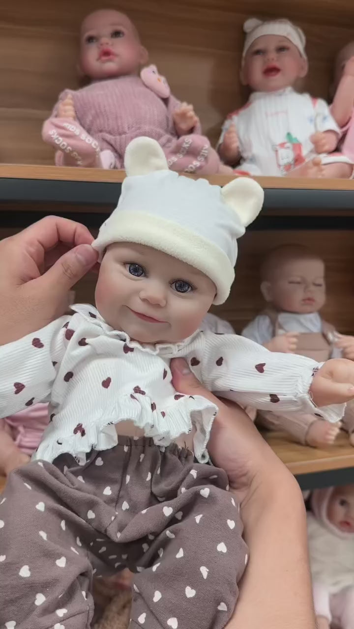 Cargar video: Nellie 20" Lifelike Reborn Baby Doll - chimidoll