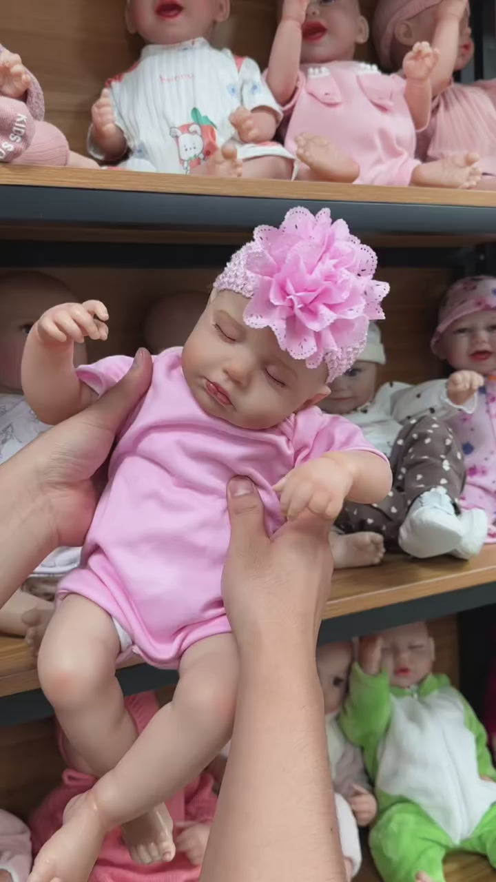 Cargar video: Rosie 20" Lifelike Reborn Baby Doll - chimidoll