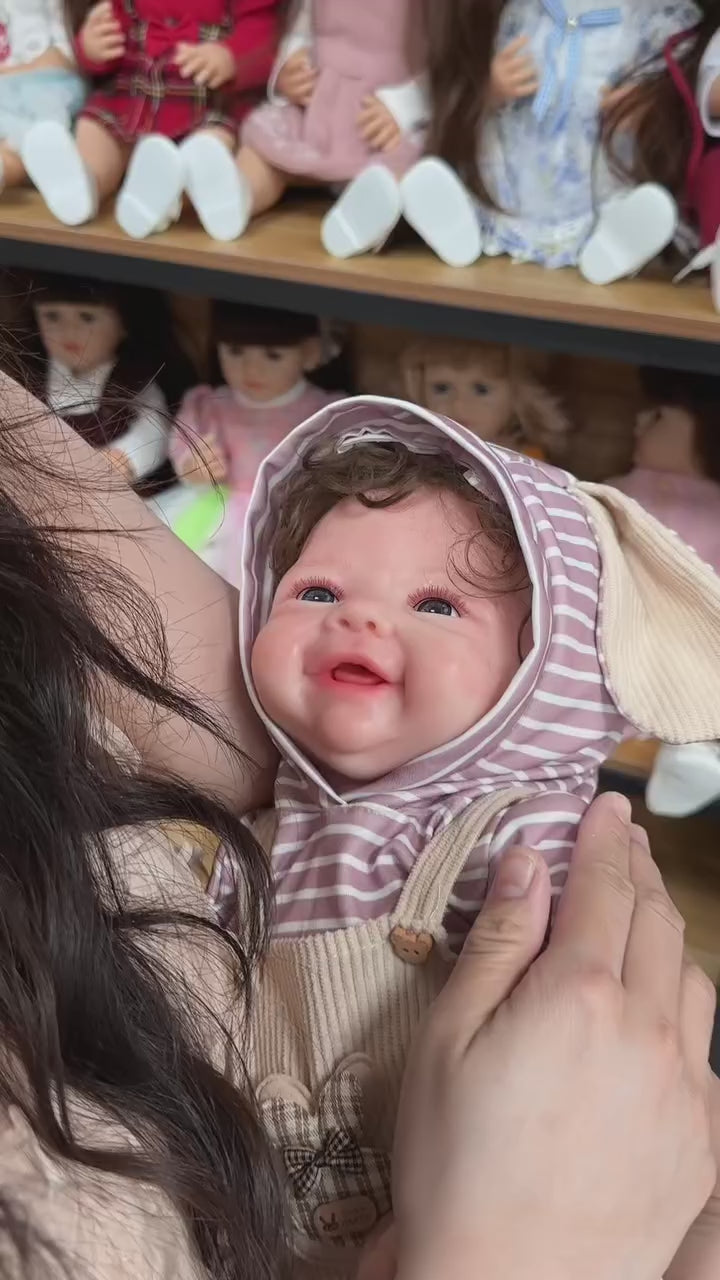 Cargar video: Finley 20" Realistic Full Silicone Reborn Baby Doll - chimidoll