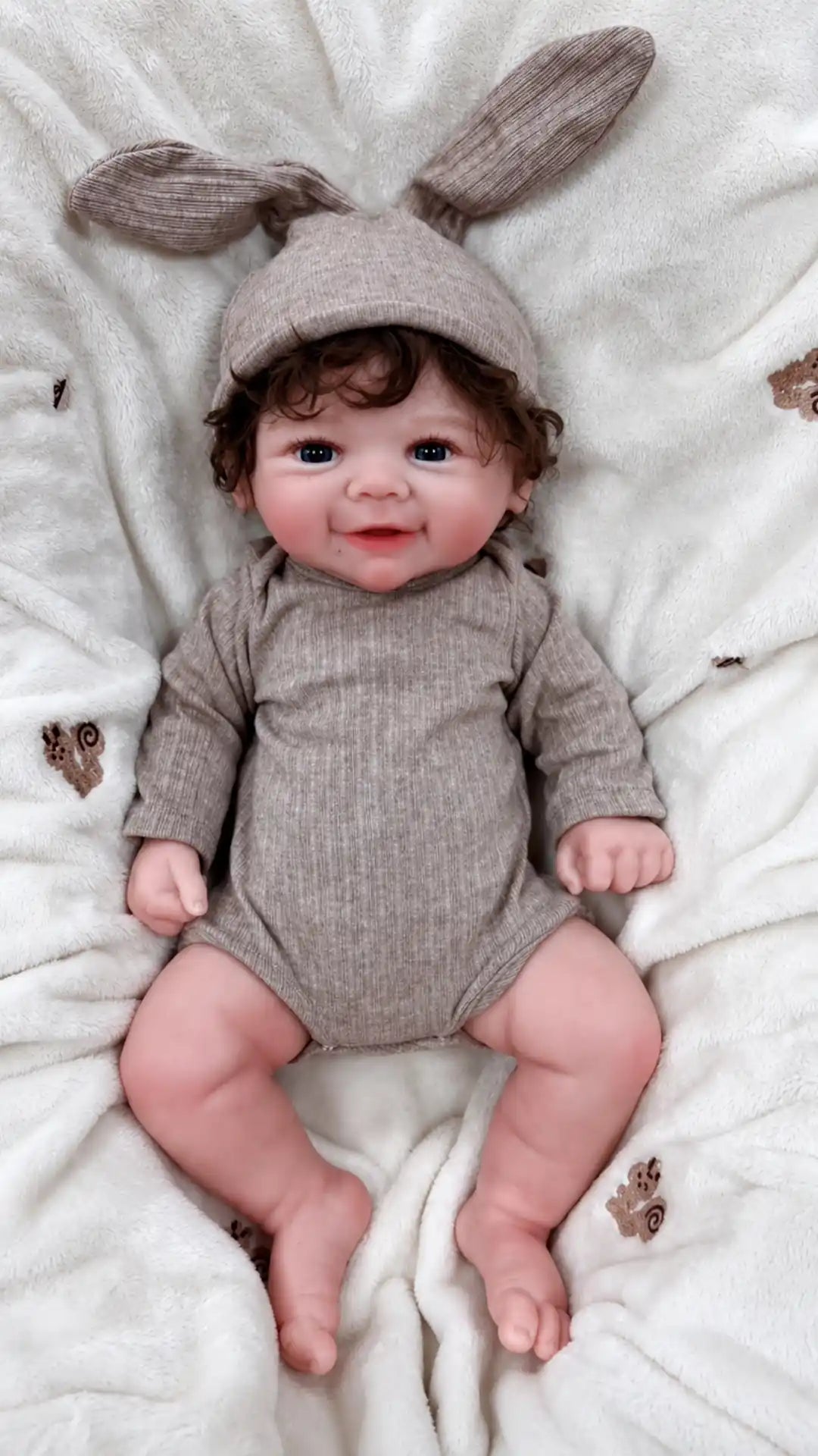 Video laden: Rory 20" Realistic Full Silicone Reborn Baby Doll - chimidoll