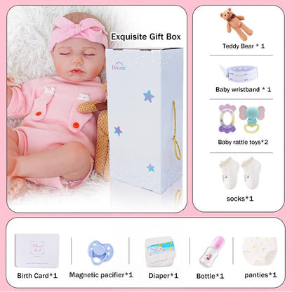 Emmie - Lifelike Sleeping Reborn Baby Doll (20") - Authentic Reborn beautiful reborn baby dolls - chimidoll