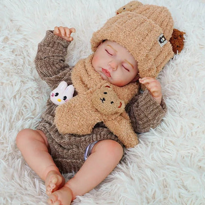 Leo - Lifelike Sleeping Reborn Baby Doll (20") - Authentic Reborn beautiful reborn baby dolls - chimidoll