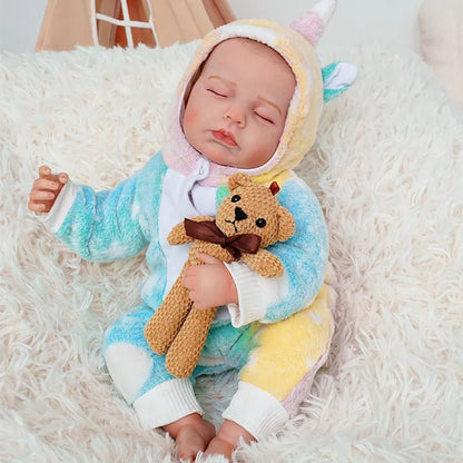 Hollis - Lifelike Sleeping Reborn Baby Doll (20") | Authentic Reborn beautiful reborn baby dolls | chimidoll