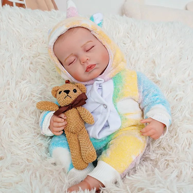 Hollis - Lifelike Sleeping Reborn Baby Doll (20") | Authentic Reborn beautiful reborn baby dolls | chimidoll