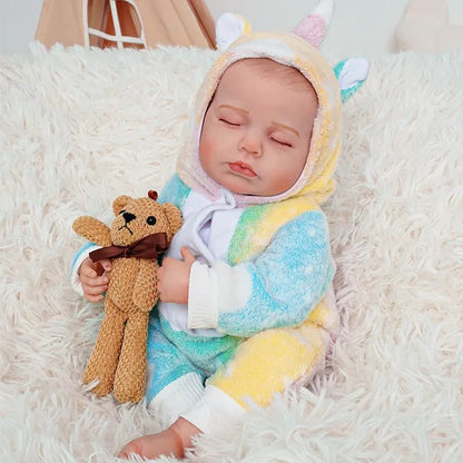 Hollis - Lifelike Sleeping Reborn Baby Doll (20") | Authentic Reborn beautiful reborn baby dolls | chimidoll
