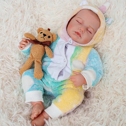 Hollis - Lifelike Sleeping Reborn Baby Doll (20") | Authentic Reborn beautiful reborn baby dolls | chimidoll